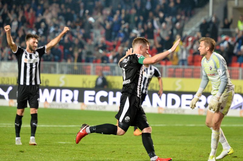 Torjubel am Hardtwald wünschen sich die SVS-Fans auch am Samstag im wichtigen Heimspiel gegen Aue