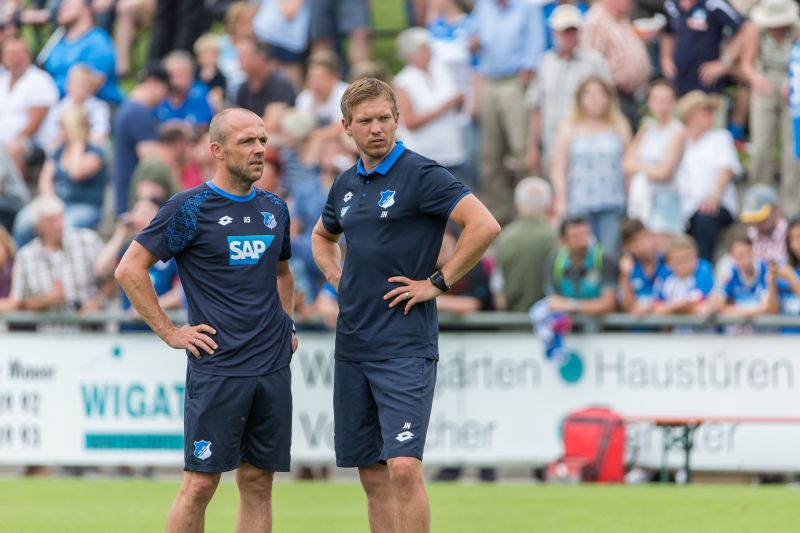 Schreuder (li.) übernimmt am 1. Juli das Amt des Cheftrainers als Nachfolger von Julian Nagelsmann