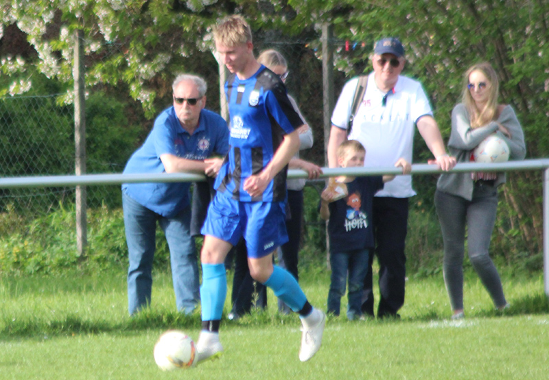 Schinkmann bei seinem Debüt in der 1. Mannschaft