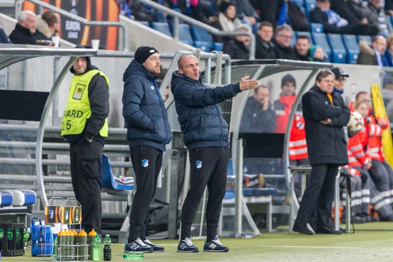 Schreuder und Kaltenbach am Spielfeldrand