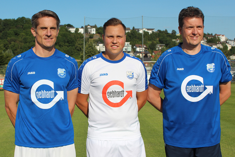 Trainerteam 1. Ma.: Von links: Heger, Unser und Preiss