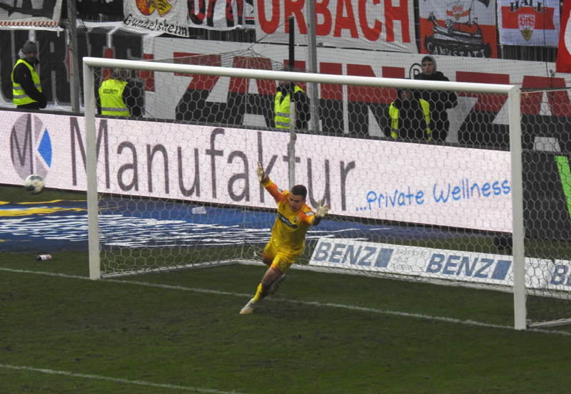 Fraisl war beim Strafstoß machtlos
