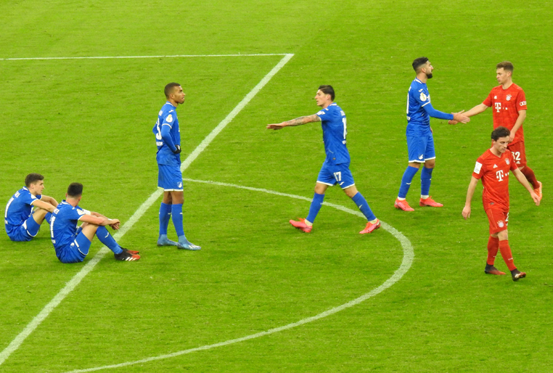 Enttäuschung bei den TSG-Spielern