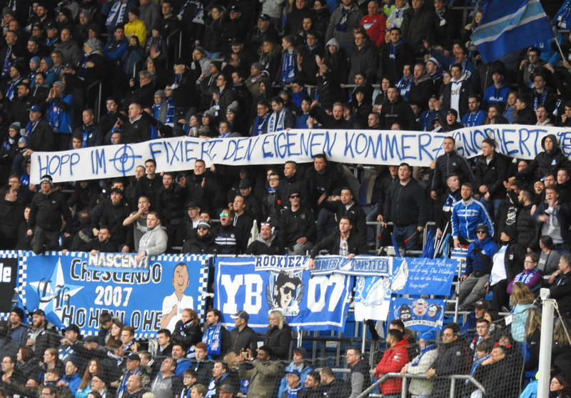 Deutliche Botschaft aus der TSG-Südkurve