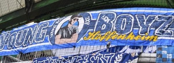 Banner der Young Boyz im Stadion