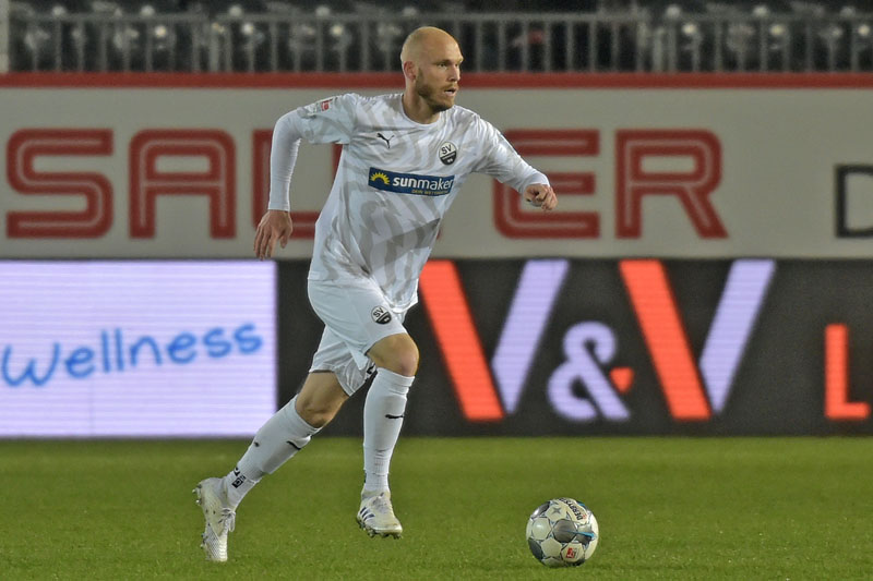 Nauber feierte mit seinem Tor zum 2:0 seinen ersten Treffer im Sandhäuser Trikot