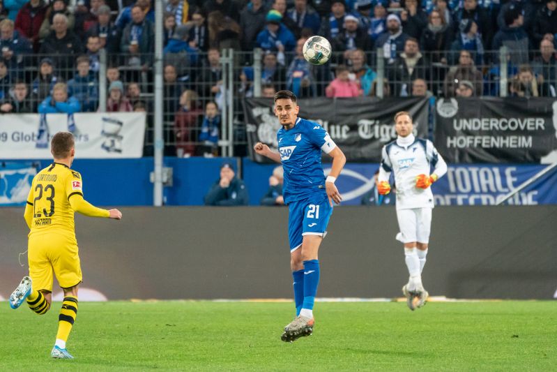 TSG-Kapitän Benjamin Hübner und seine Nebenleute ließen den Dortmunder kaum Offensivaktionen zu