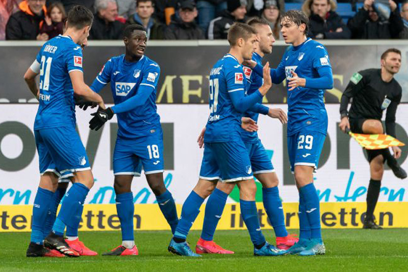 Freude und Begeisterung bei den TSG-Profis. Mit Platz 6 konnte man im Vorfeld nicht rechnen.