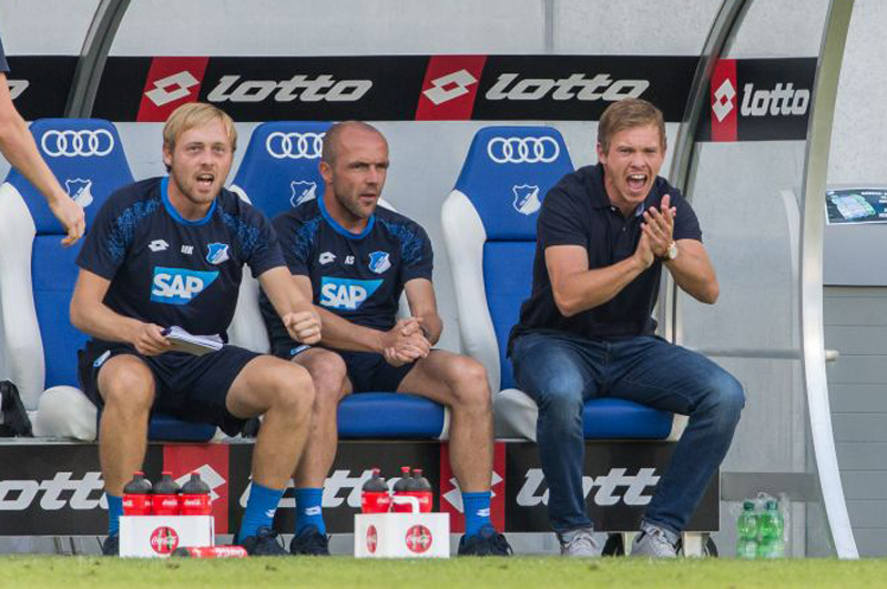 Ein Trio, das es so nicht mehr geben wird. Von links: Matthias Kaltenbach, Alfred Schreuder und Julian Nagelsmann