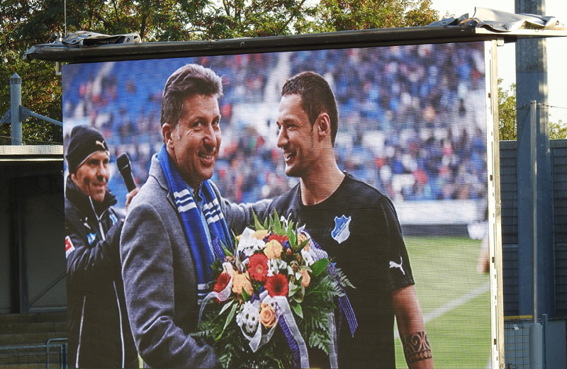 Rückblick: Peter Hofmann verabschiedet den TSG-Profi Sejad Salihovic