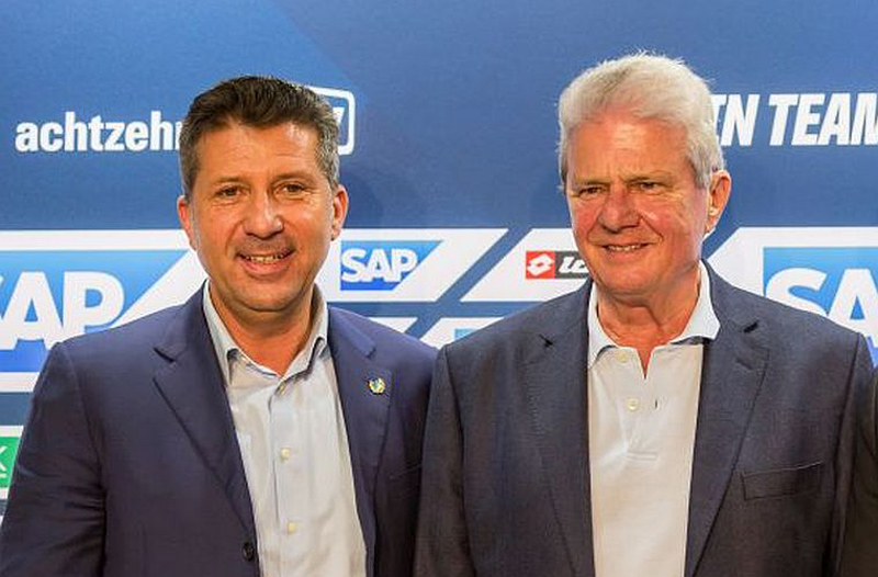 Zwei dicke Freunde: Peter Hofmann und Dietmar Hopp