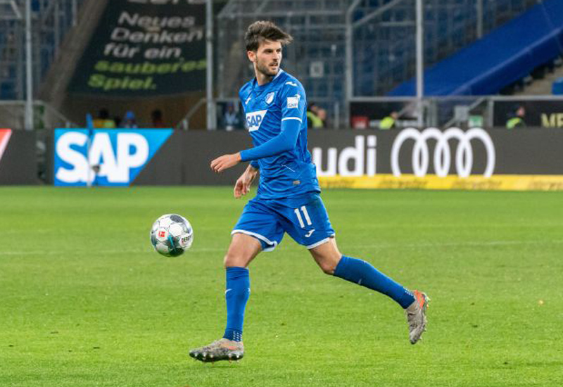 Florian Grillitsch konnte nur in der 1. Hälfte im Hoffenheimer Mittelfeld überzeugen