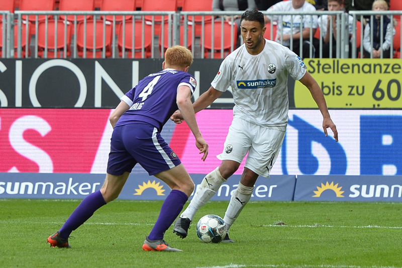 Bouhaddouz gegen Kulig (re.)