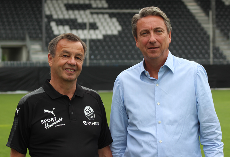 Jürgen Machmeier mit seinem langjährigen Weggefährten Otmar Schorck