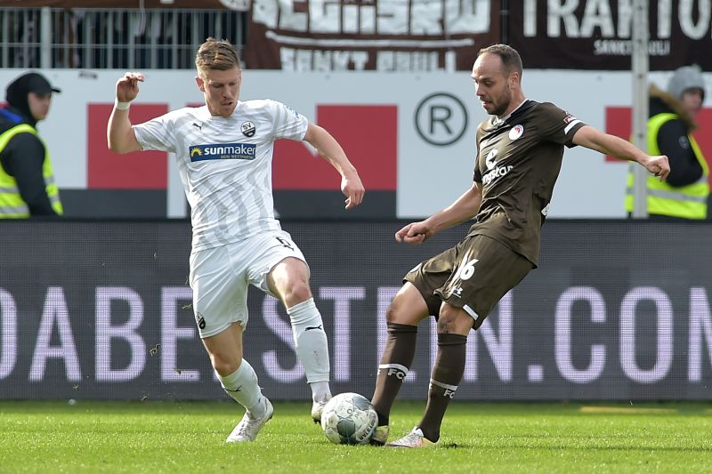 Linsmayer (li.) zeigte gegen Nürnberg eine gute Leistung