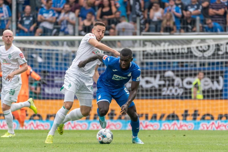 TSG-Stürmer Bebou vergab in den letzten beiden Partien reihenweise hochkarätige Chancen. Platzt jetzt gegen Bremen bei ihm endlich der Knoten?