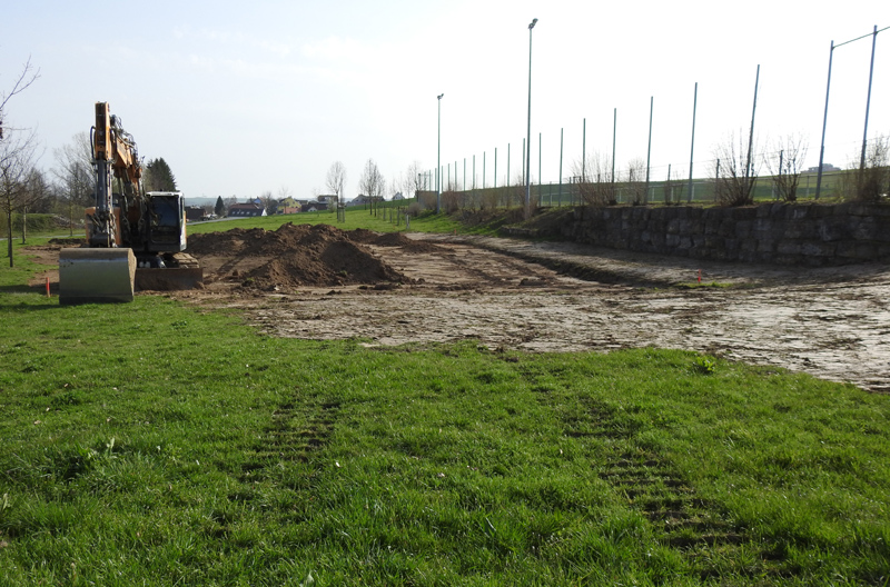 Die Bauarbeiten beginnen