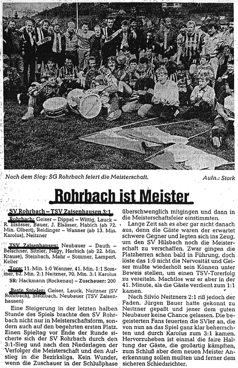 RNZ-Spielbericht zum Zaisenhausen-Spiel