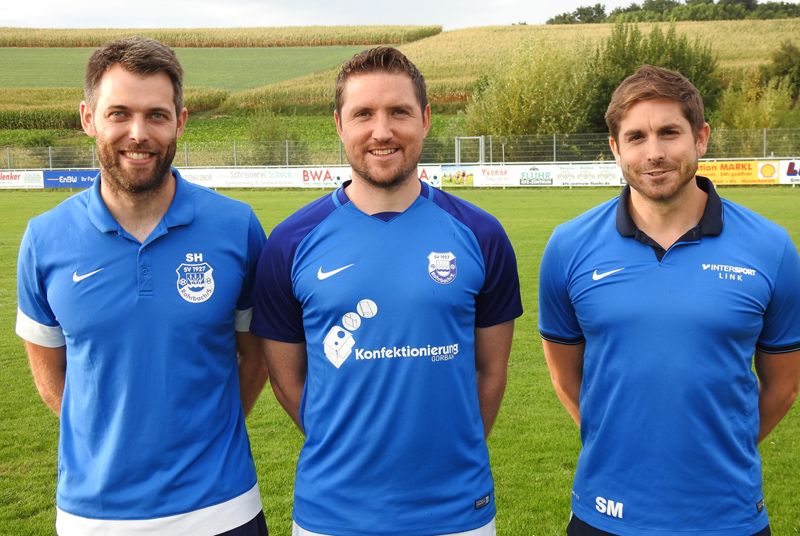 Das letztjährige Trainertrio Simon Haberland, Stefan Altmann und Sebastian Münch