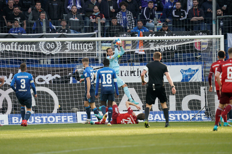 Wieder einmal ist bei TSG-Keeper Baumann Endstation