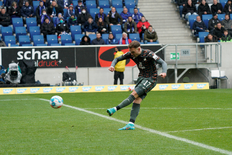 Hoffenheims Raum trifft zum zwischenzeitlichen 1:1-Ausgleich