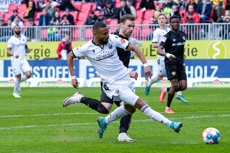 Zenga erhöht für Sandhausen mit seinem ersten Saisontor auf 2:0