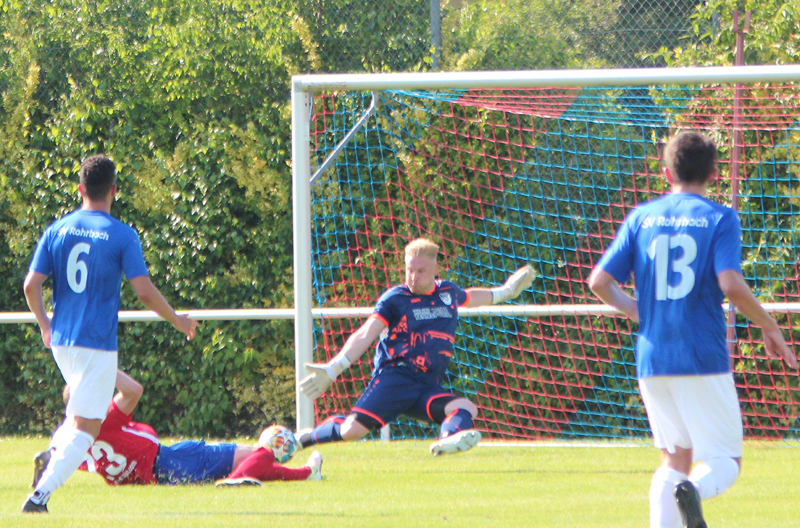 SV-Keeper Nico Romig vereitelte mit tollen Paraden gute Tormöglichkeiten des TSV Obergimpern