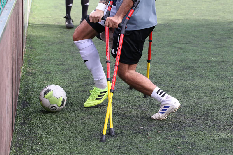 Spielszene vom Amputierten-Fußball
