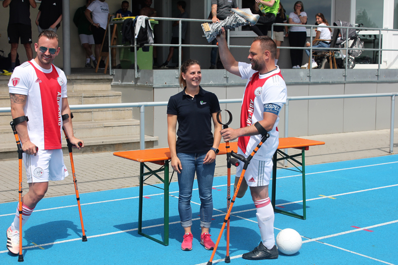 Siegerehrung für den ersten Platz für das Team von Ajax Amsterdam