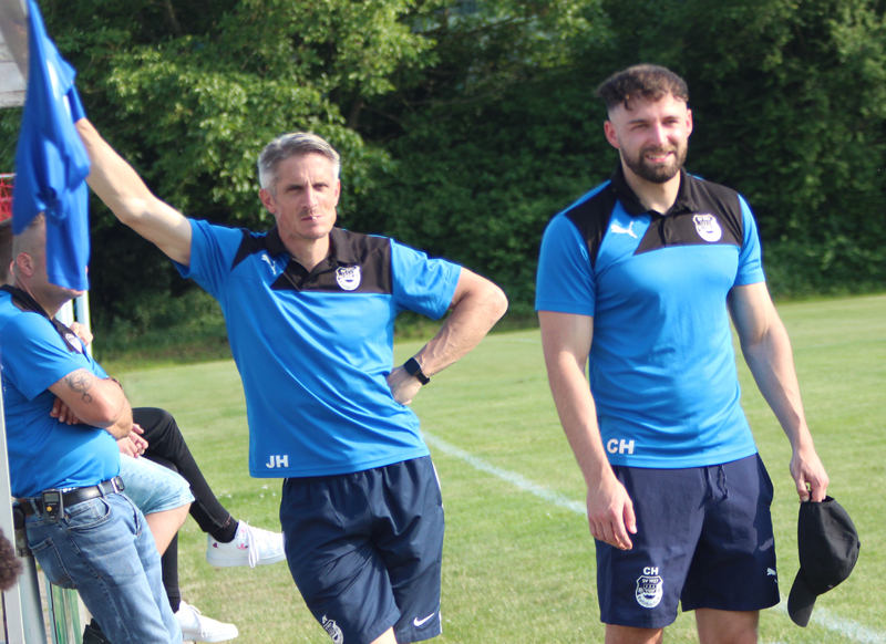 SV-Trainergespann Heger (li.) und Heinlein