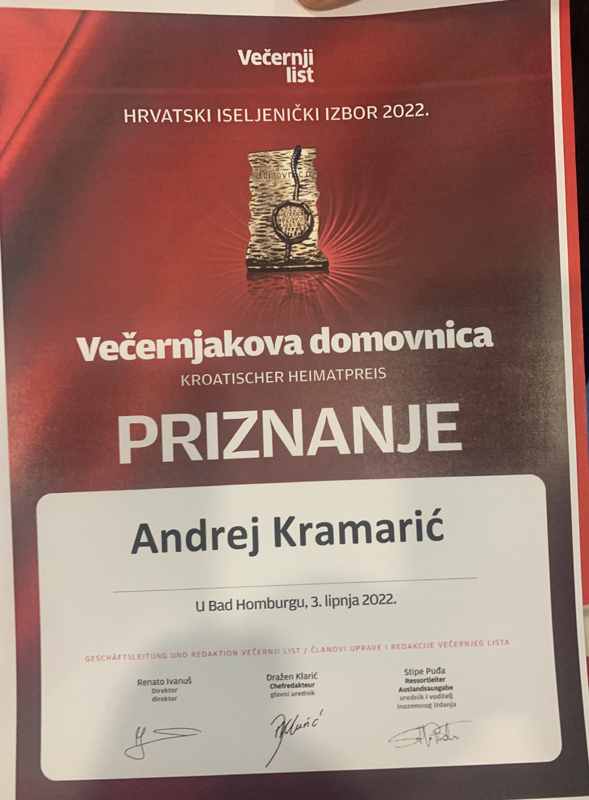 Urkunde für Kramaric