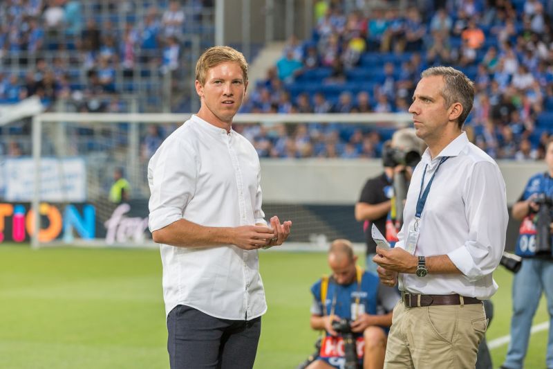 Kliem zusammen mit Trainer Julian Nagelsmann