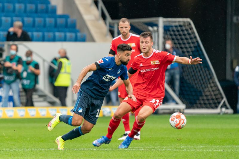 Munas Dabbur (li.) - hier gegen den Unioner Robin Knoche - vergab zuletzt einige klare Tormöglichkeiten