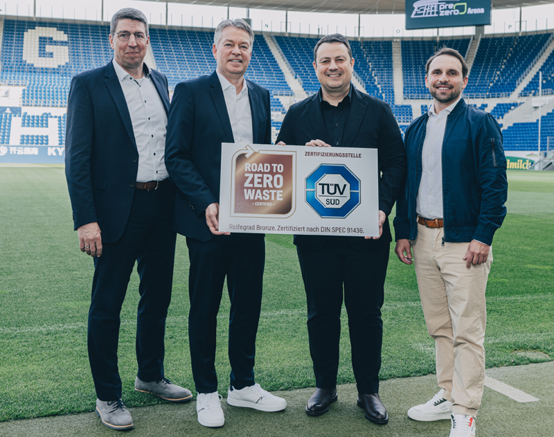 Von links. Stefan Wagner, Denni Strich, Thomas Kyriakis und Marcus Sagitz