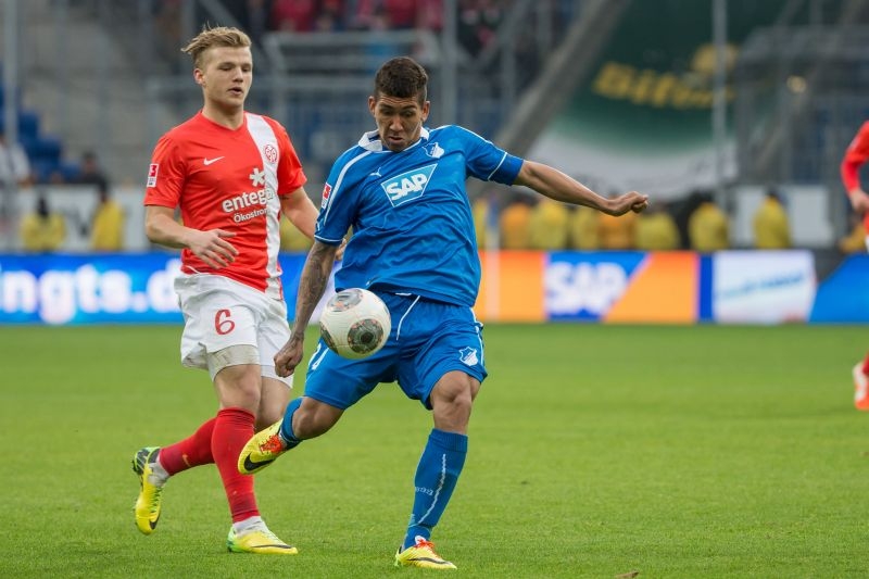 Mit technischer Glanzleistung erzielt Firmino das 2:0 der TSG gegen Mainz