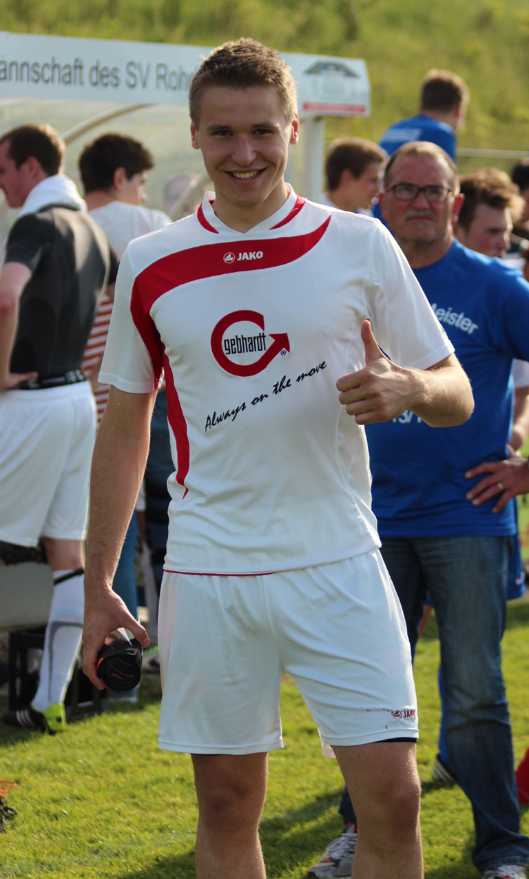 Torjäger Jonas Scheurer nach seinem vorläufig letzten Spiel für den SV Rohrbach/S.