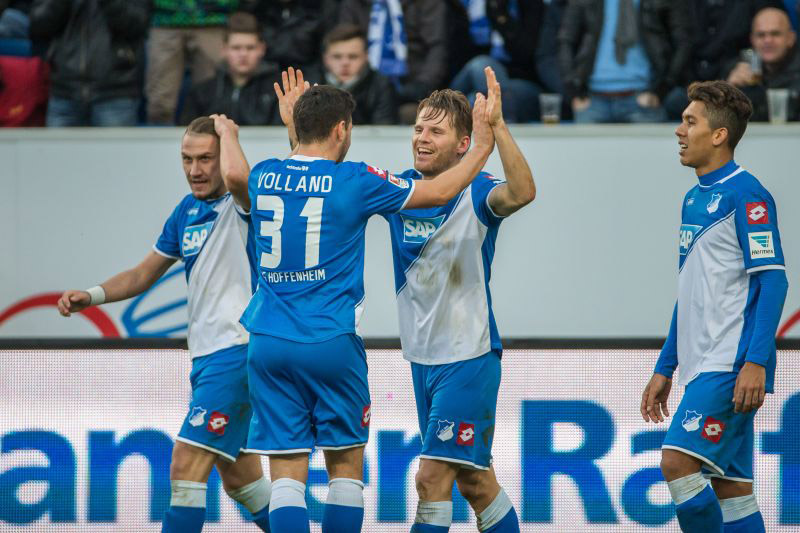 Eugen Polanski erhöhte auf 2:0 mit seinem ersten Bundesliga- Kopfballtreffer