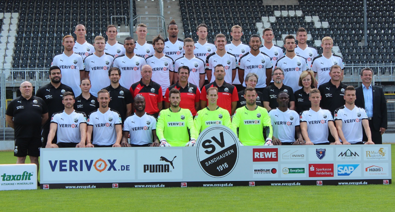 Mannschaftsfoto SV Sandhausen 2015/16