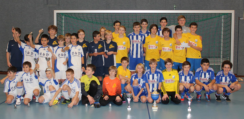Gruppenfoto des Mehrfachsiegers SV Rohrbach/S. im Jahr 2014