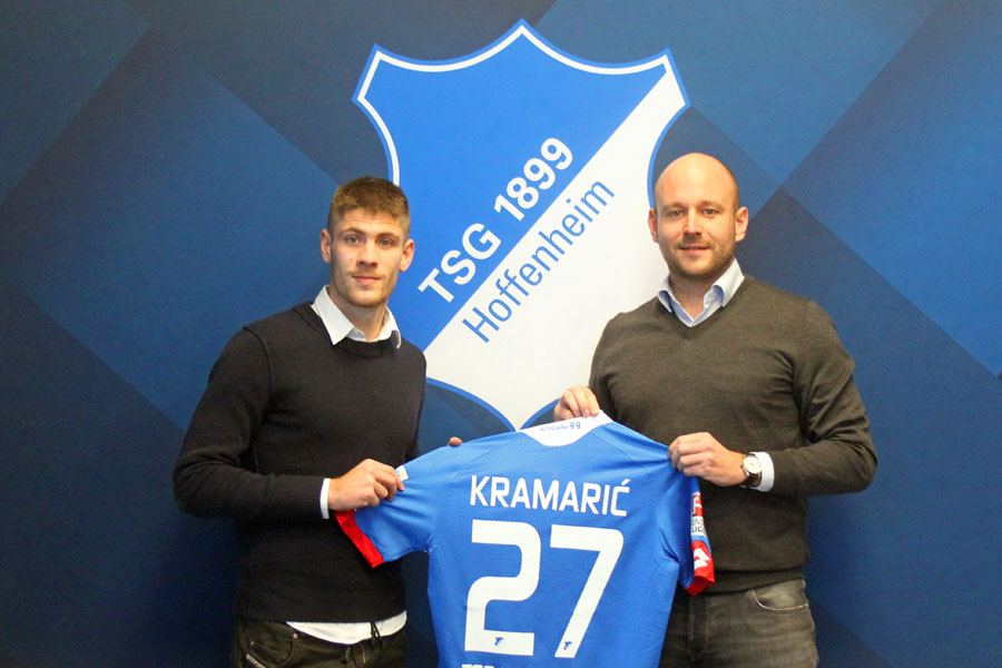Manager Alexander Rosen (re.) mit Neuzugang Andrej Kramaric