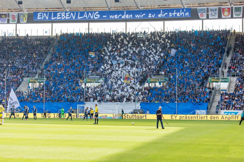 Bundesliga-Atmosphäre in Sinsheim