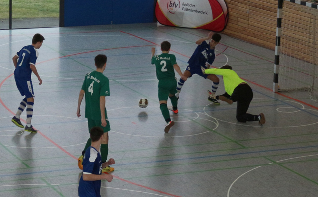 Vielversprechende Tormöglichkeit für die A-Junioren der SG Rohrbach/Sinsheim im Spiel gegen Mosbach