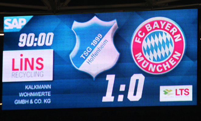 Historisches Ergebnis im 150. Bundesligaheimspiel der TSG Hoffenheim