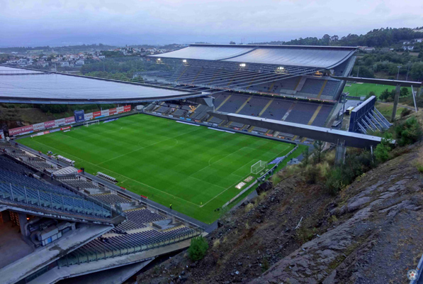 Tolle, außergewöhnliche Architektur des Estádio Municipal de Braga