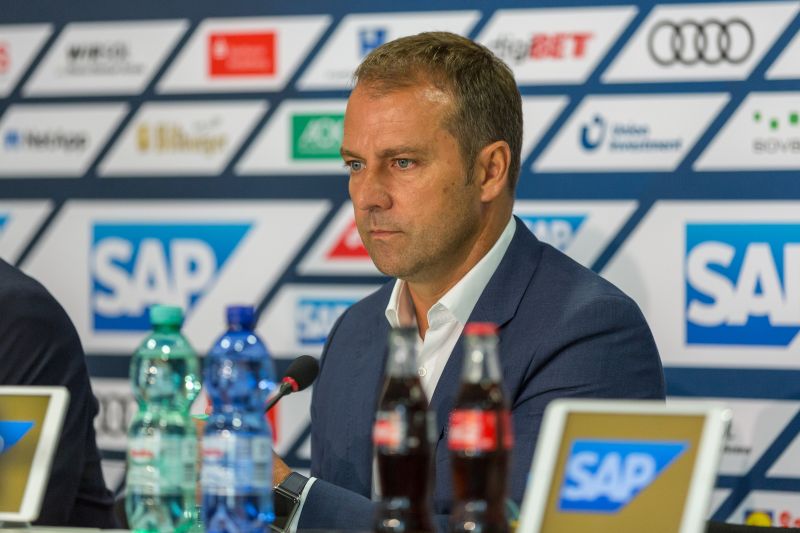 Hansi Flick bei seiner offiziellen Vorstellung als neuer Geschäftsführer Sport bei der TSG Hoffenheim