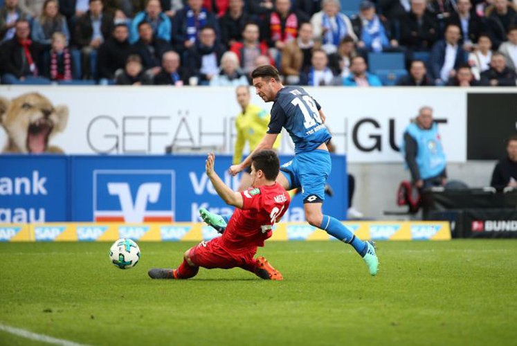 Mark Uth war auffälligster Hoffenheimer beim 6:0 Kantersieg über Köln