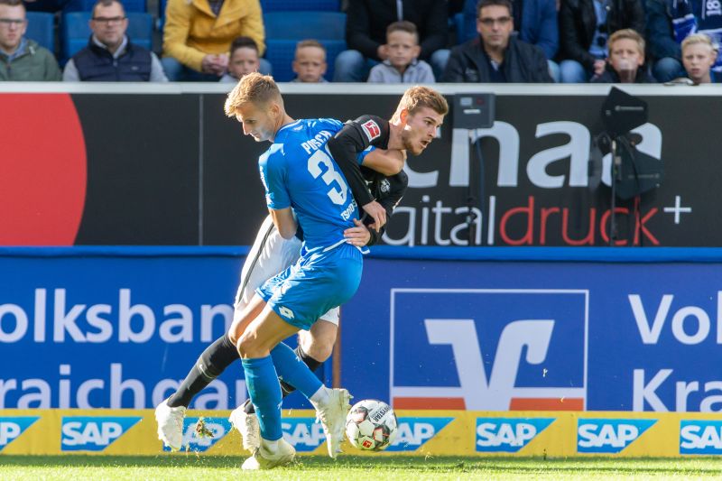 Der Zweikampf zwischen RB-Stürmer Timo Werner und Hoffenheims Stefan Posch sorgte für reichlich Gesprächsstoff