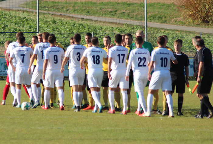 Begrüßung vor Spielbeginn