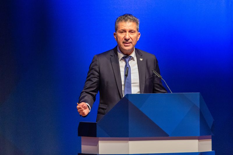 Peter Hofmann informiert die TSG-Mitglieder bei der letzten Mitgliederversammlung über die Vereinsgeschehnisse