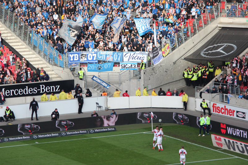 Torjubel vor dem TSG-Block